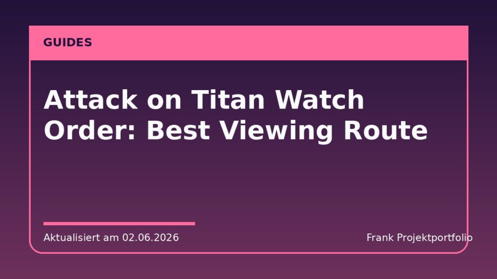Attack on Titan Watch Order: Best Viewing Route