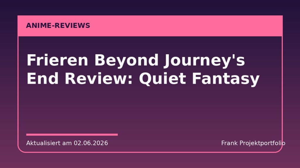Frieren Beyond Journey's End Review: Quiet Fantasy